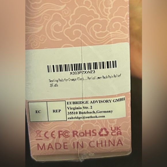 Portable USB Cordless Heating Pads w Massager for Back Pain Relief & Cramps - Picture 8 of 9